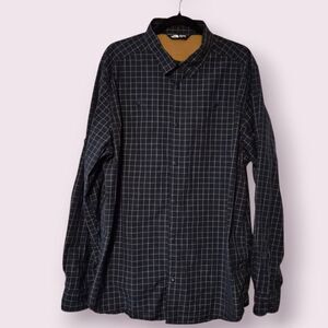The Northface Button Up Shirt Mens XL Long Sleeve Check Casual Vented Back | EUC
